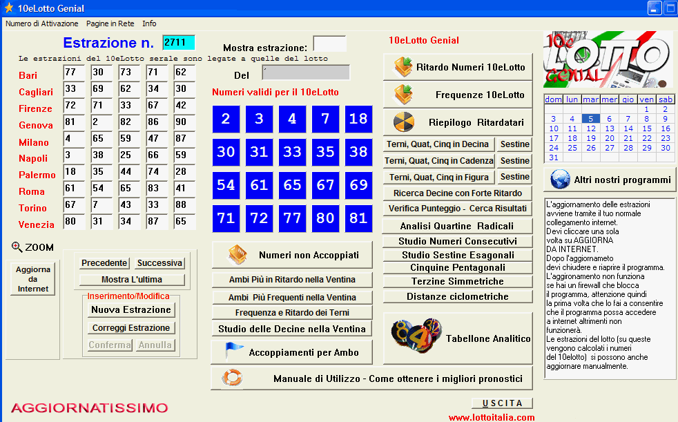 programmi per il 10 e lotto